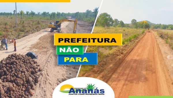 Prefeitura de Ananás realiza recuperação de estradas que beneficiam Povoados