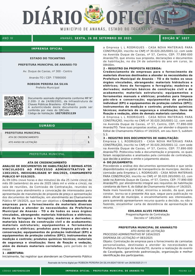 Capa da edição