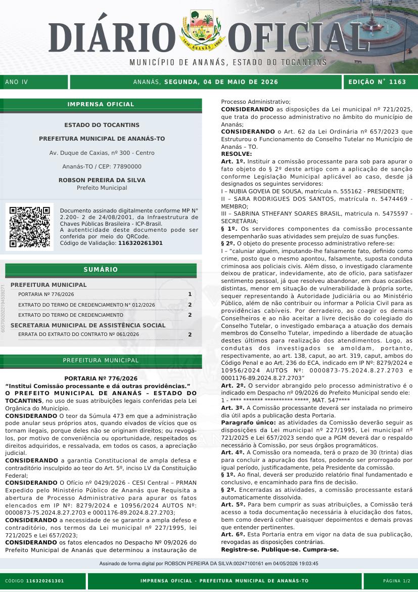 Capa da edição