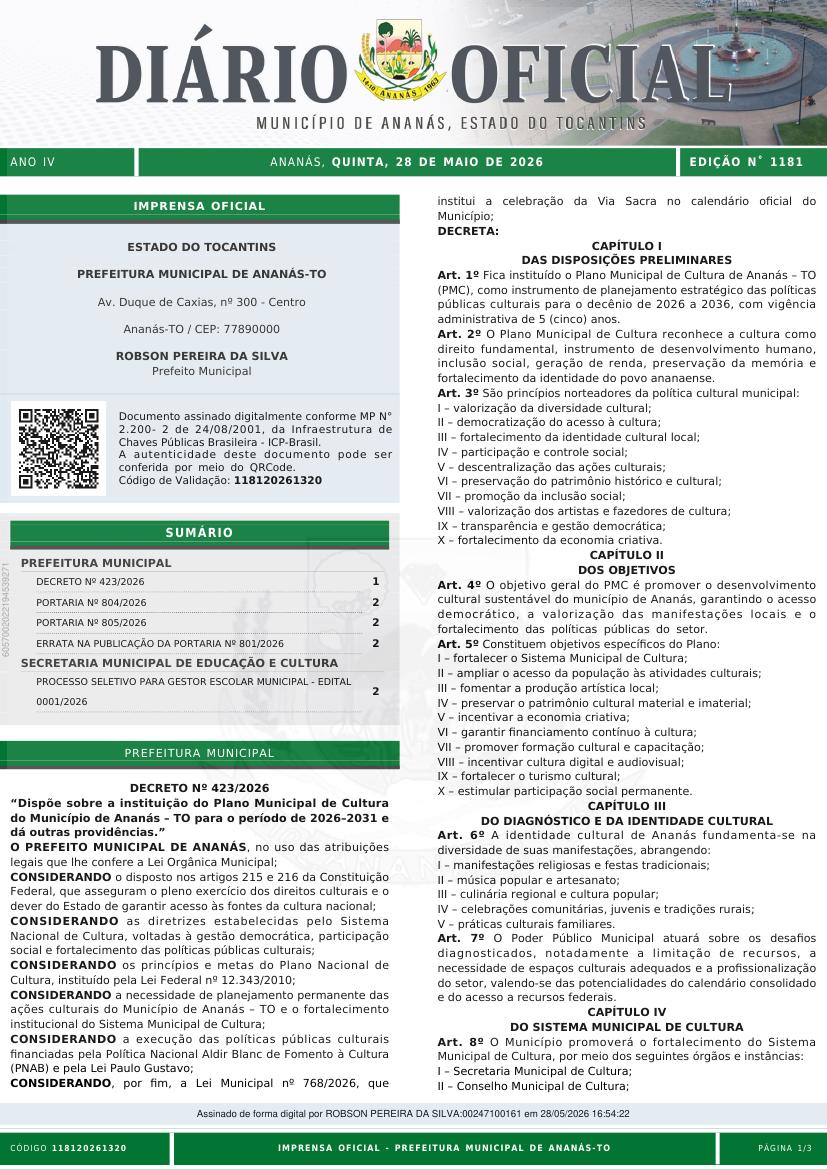 Capa da edição