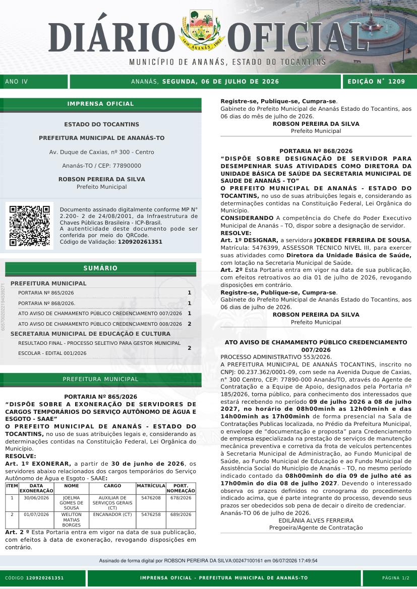 Capa da edição