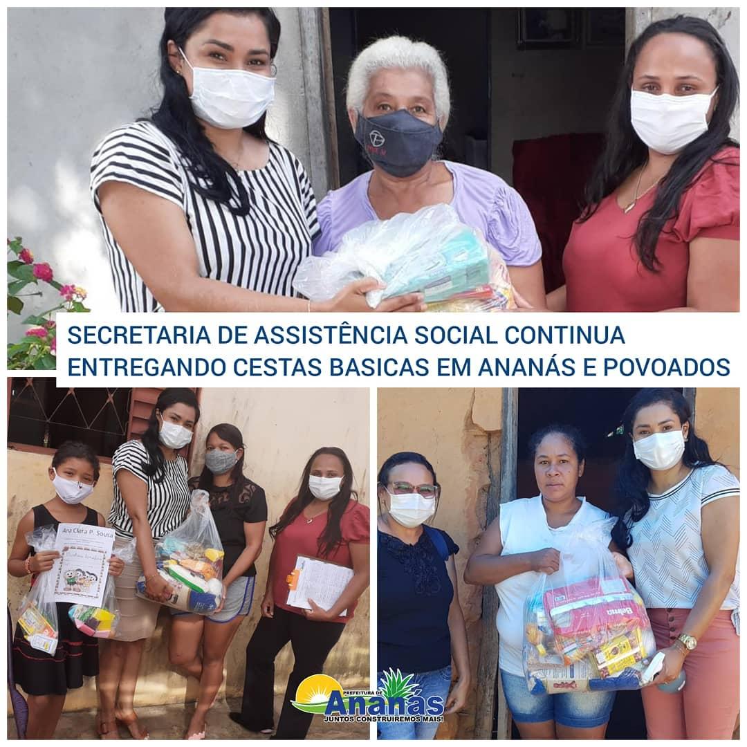 SECRETARIA DE ASSISTÊNCIA SOCIAL CONTINUA ENTREGANDO CESTAS BÁSICAS EM ANANÁS E POVOADOS SECRETARIA DE ASSISTÊNCIA SOCIAL CONTINUA ENTREGANDO CESTAS BÁSICAS EM ANANÁS E POVOADOS