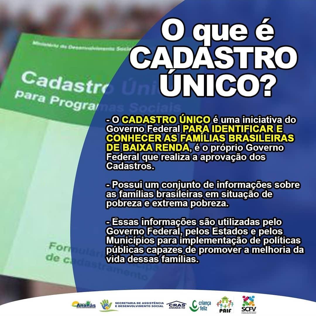Você conhece o CADASTRO ÚNICO? Você conhece o CADASTRO ÚNICO?