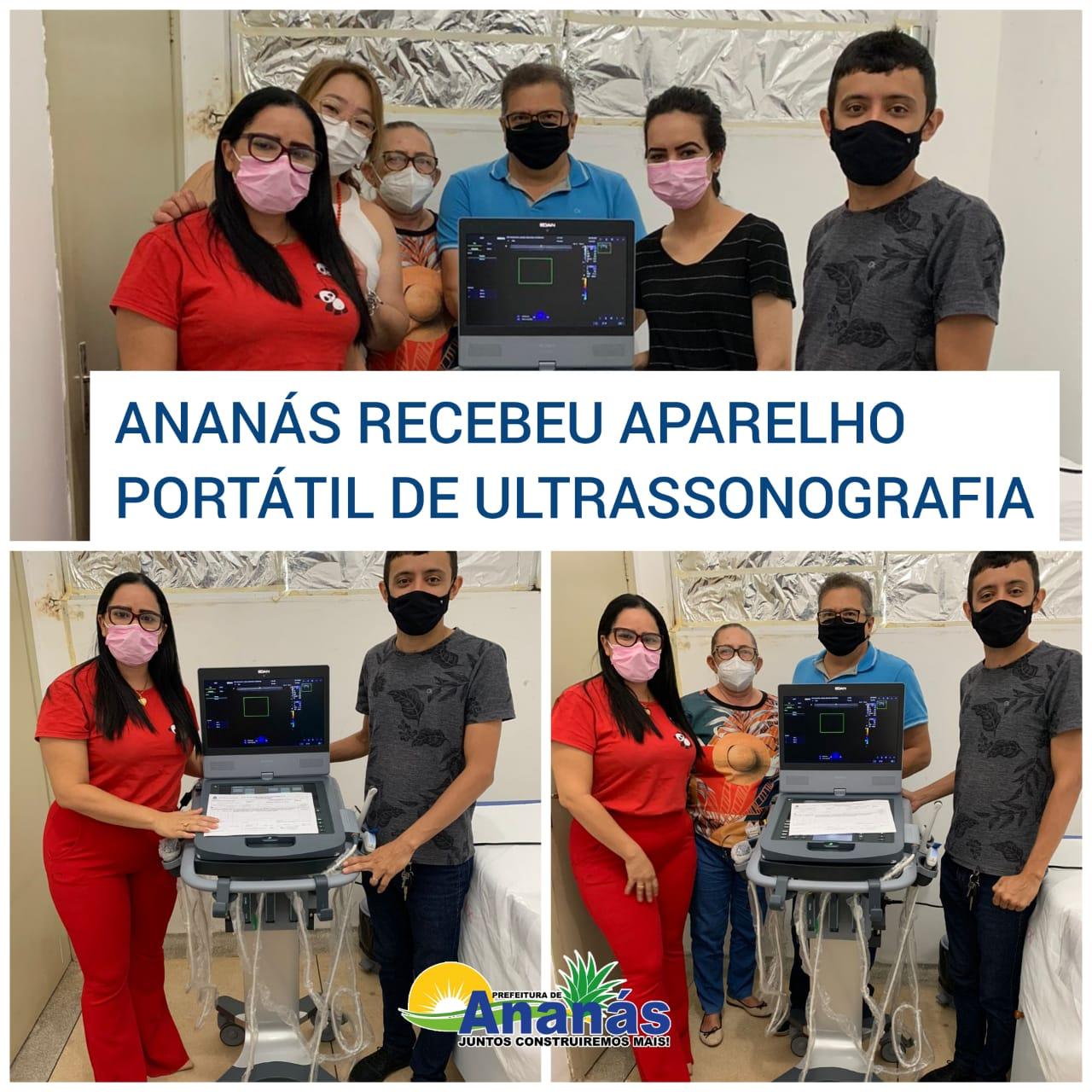 ANANÁS RECEBEU APARELHO PORTÁTIL DE ULTRASSONOGRAFIA ANANÁS RECEBEU APARELHO PORTÁTIL DE ULTRASSONOGRAFIA