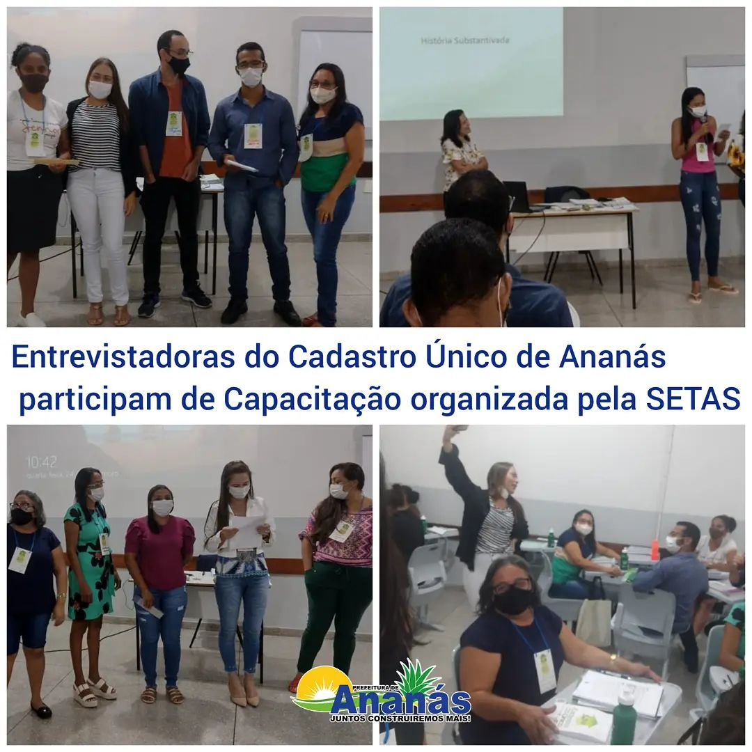 Entrevistadoras do Cadastro Único de Ananás participam de Capacitação organizada pela SETAS Entrevistadoras do Cadastro Único de Ananás participam de Capacitação organizada pela SETAS