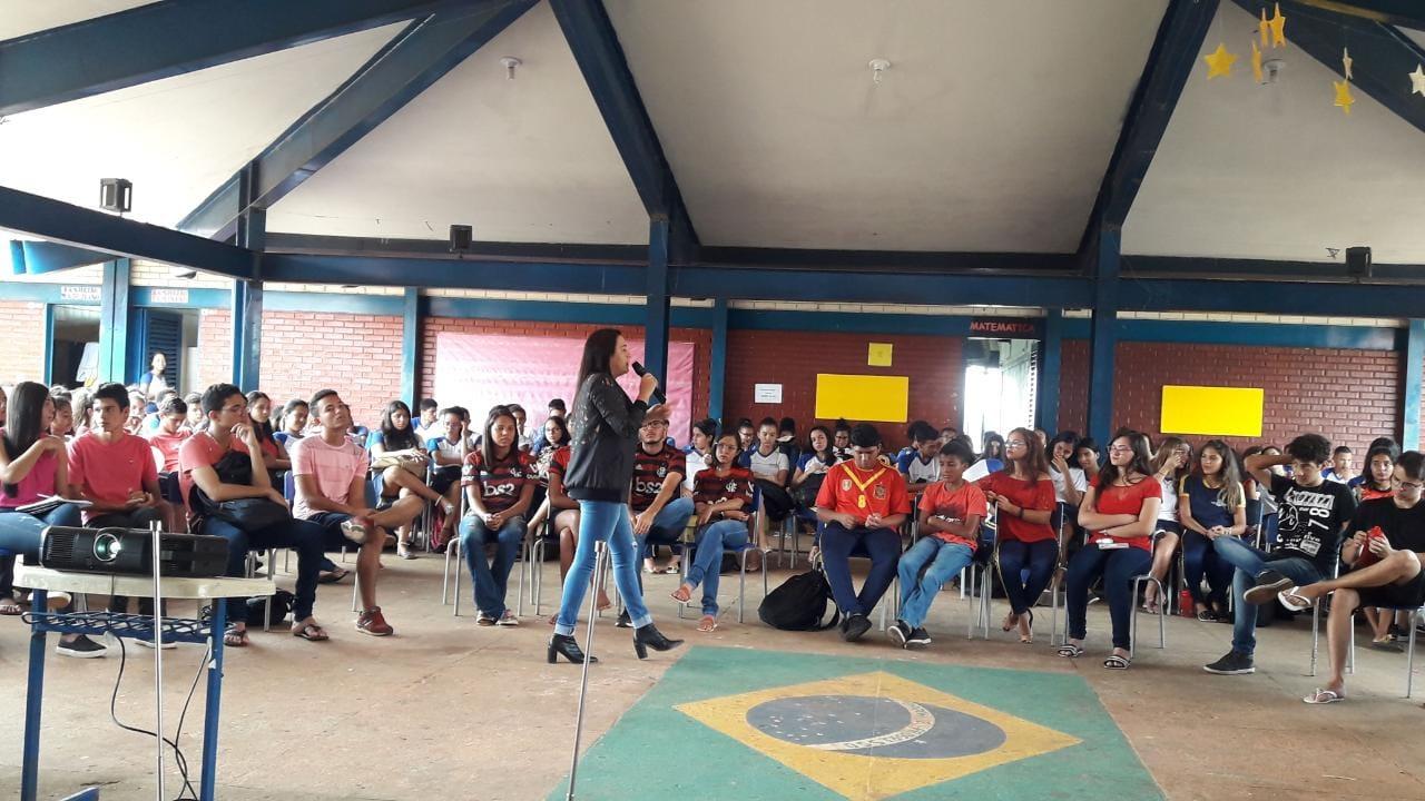 MEIO AMBIENTE:  Secretaria de Meio Ambiente leva palestra ambiental à Feira de Integração Cultural do Tocantins em Ananás    MEIO AMBIENTE:  Secretaria de Meio Ambiente leva palestra ambiental à Feira de Integração Cultural do Tocantins em Ananás
